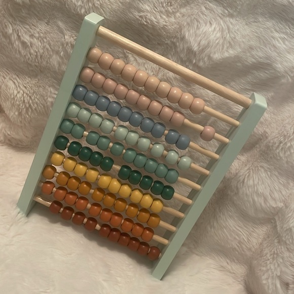 Beautiful Wooden Rainbow Pastel Abacus Montessori Style - Picture 3 of 8